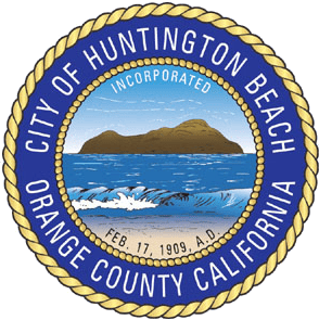 City badge of Huntington Beach