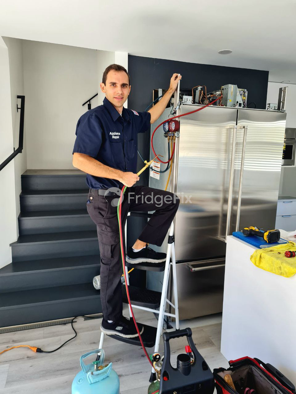 Refrigerator repair by our technician