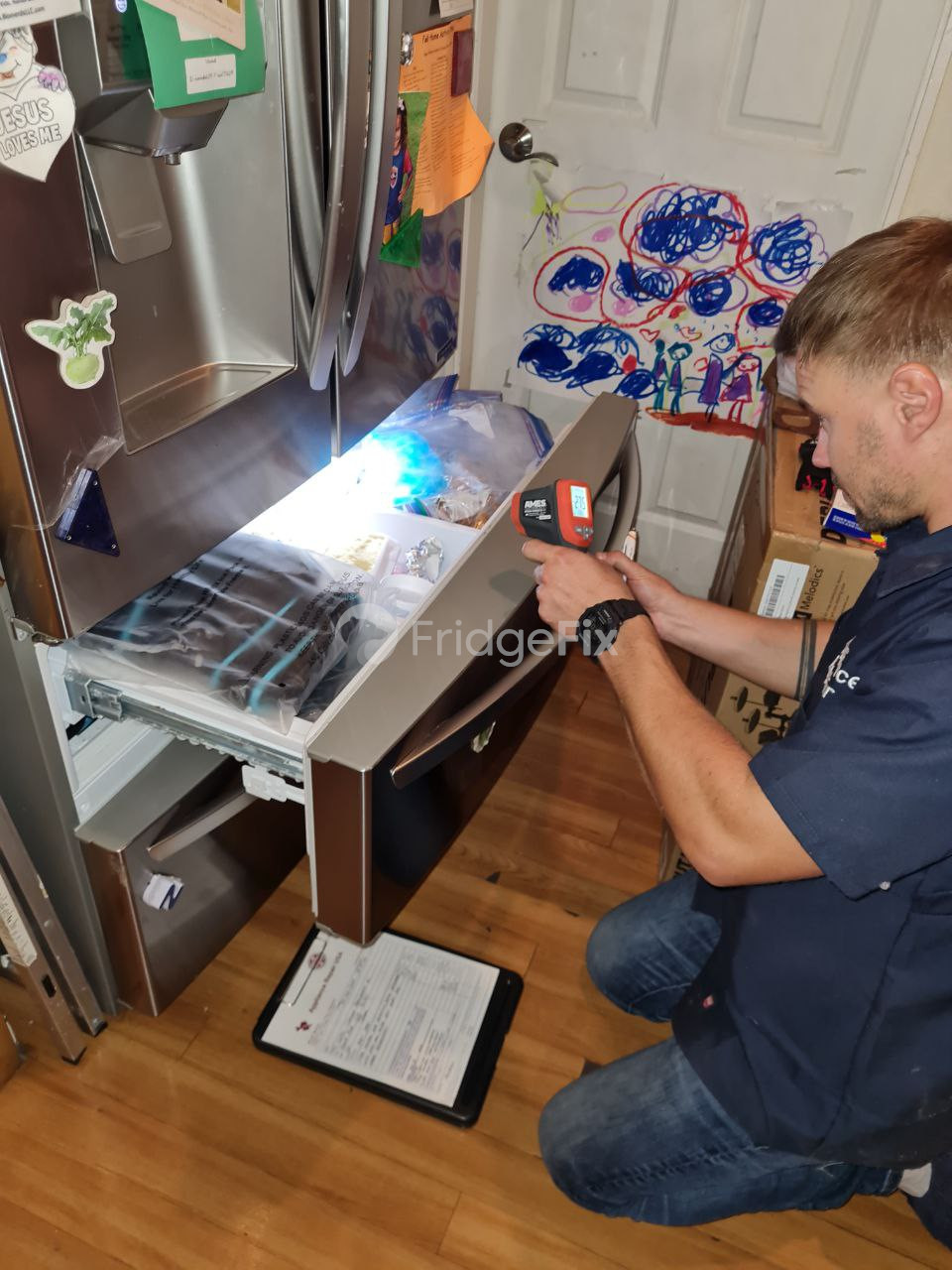 Refrigerator repair by our technician